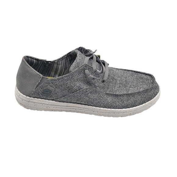 Skechers Melson Planon Shoes Mens Size 13 Gray Memory Foam‎ Canvas Shoes - Picture 1 of 11